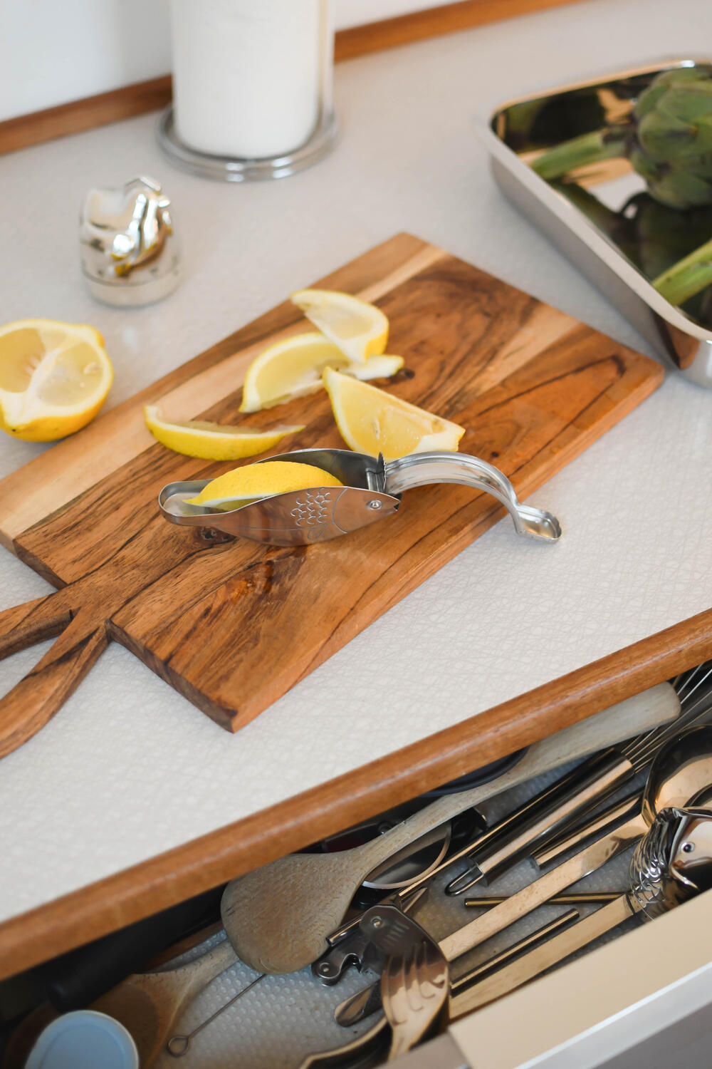 Skærebræt m. loop håndtag, L - L55 cm